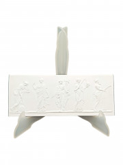 Панно-барельеф винтажное &quot;Аполлон и четыре музы&quot; (по мотивам Джозайи Веджвуда 1780 г.), керамика, 20.5 х 8 см, Германия, 1960-70гг.